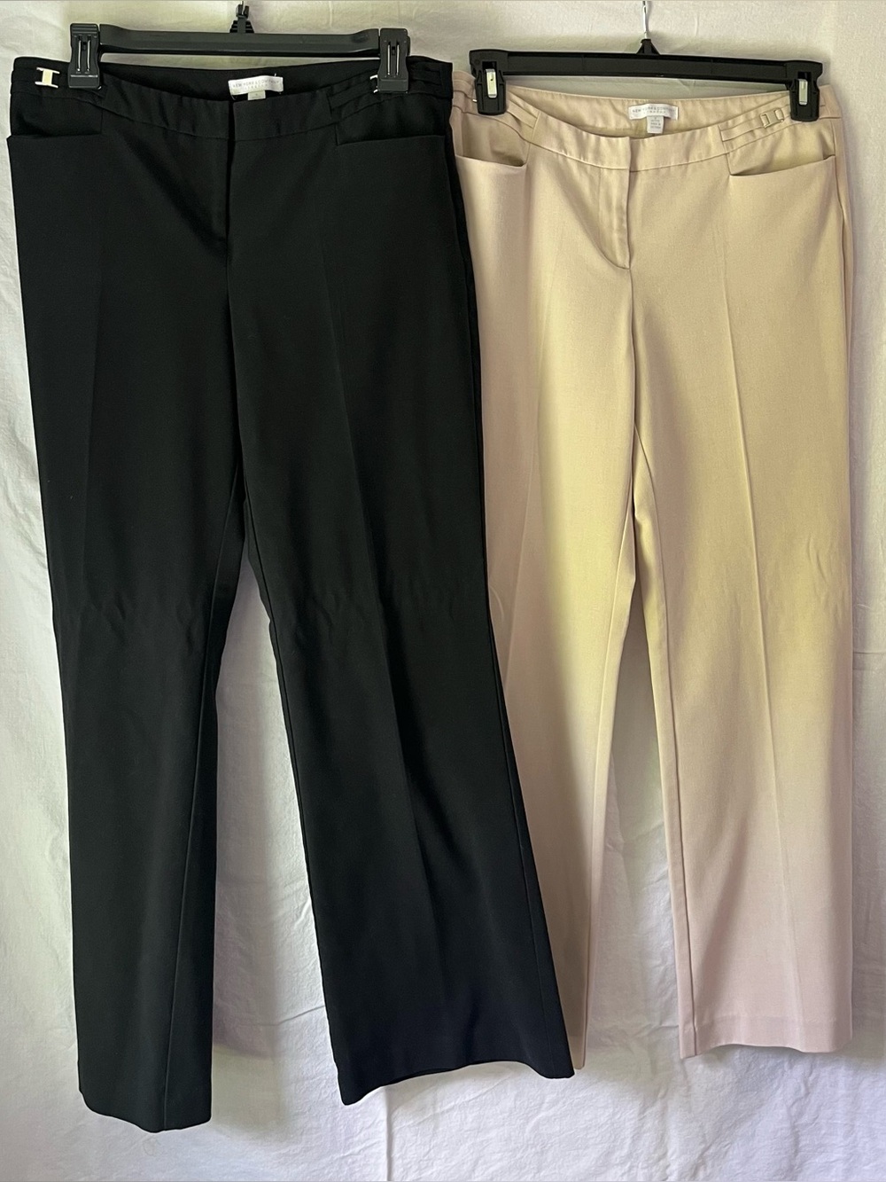 New York & Company Black and Beige Tailored Dress Pants 8P